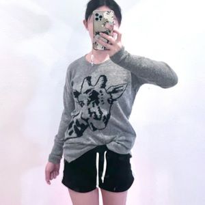 Love 21 Gray Giraffe Tunic Sweater [Size XS] 🦒
